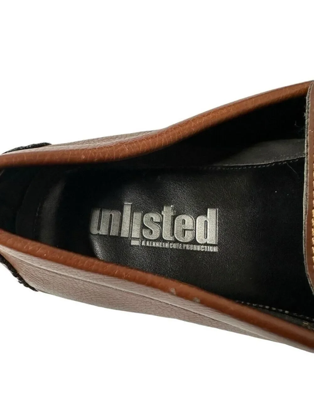 Unlisted by Kenneth Cole Men’s Brown Slip On Driver Shoes Size 10.5 M